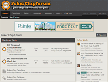 Tablet Screenshot of pokerchipforum.com